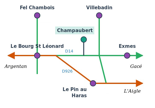 Plan d'accès Champaubert - GAEC Saillard